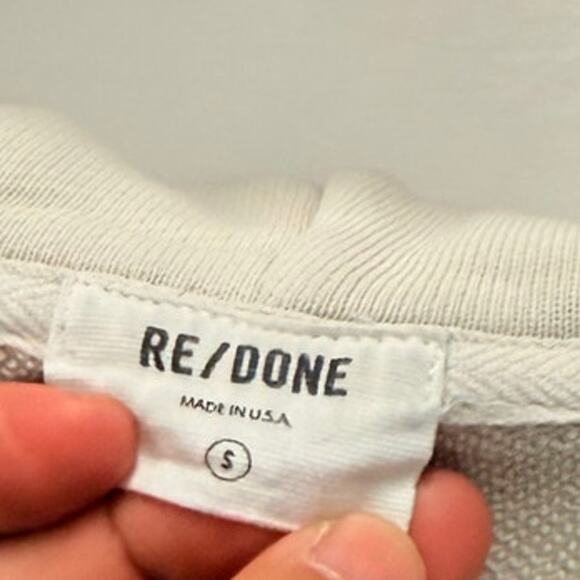 RE/DONE Chain‎ Stitch Zip Hoodie Small - Picture 4 of 4